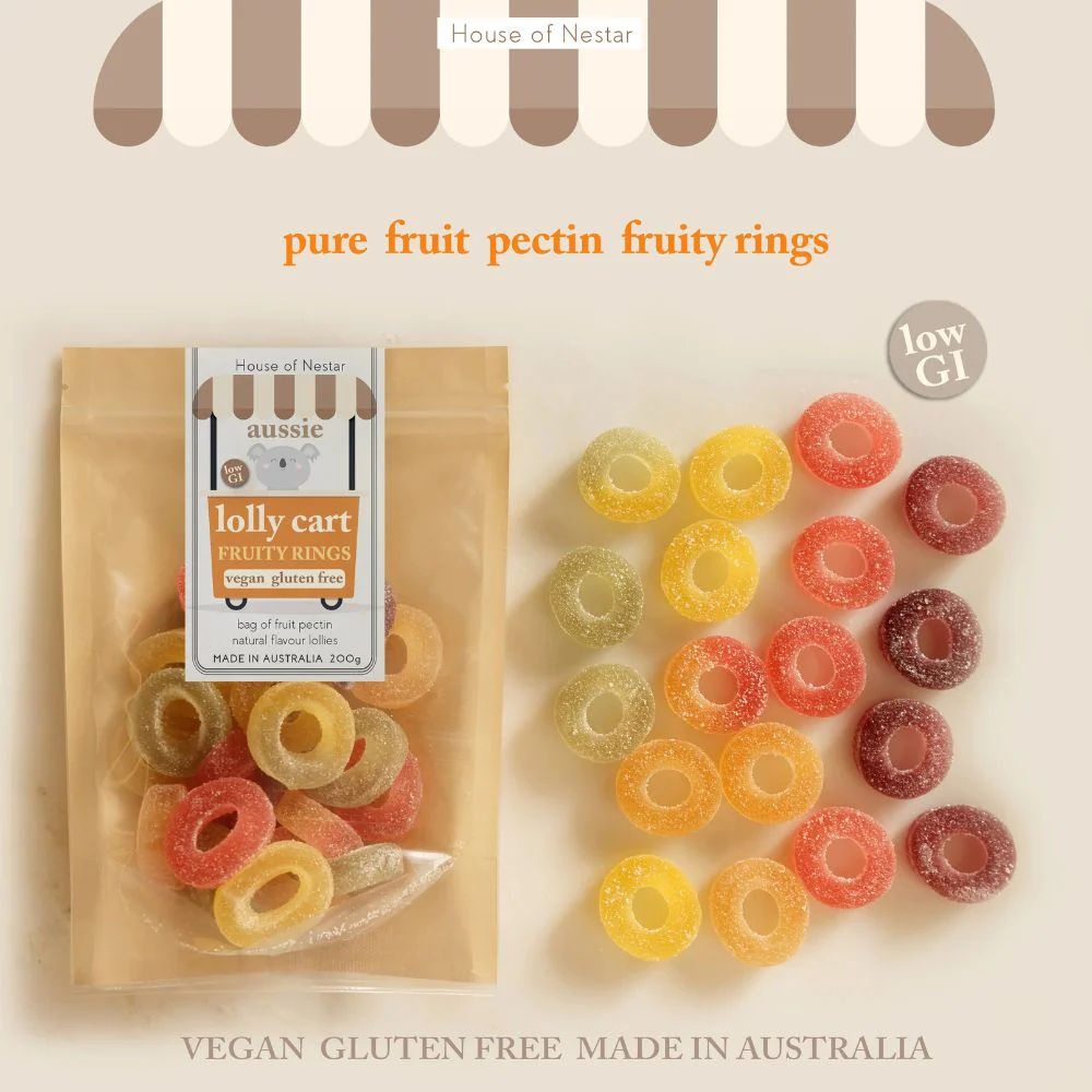House of Nestar Vegan Gluten Free Lollies 200g - Pectin Ring - Image 2