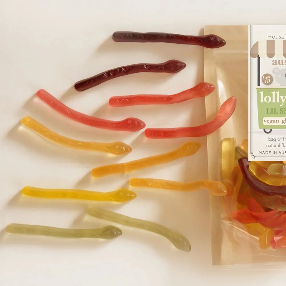 House of Nestar Vegan Gluten Free Lollies 180g - Pectin Snakes - Image 2