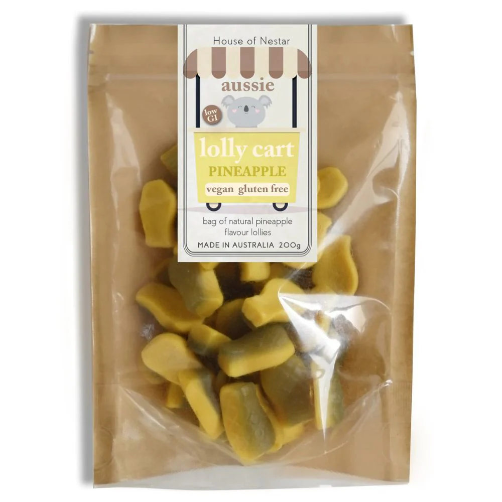 House of Nestar Vegan Gluten Free Lollies 200g - Pineapples