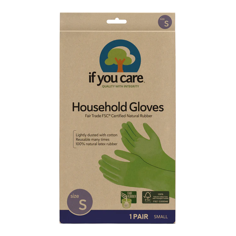 If You Care Reusable FSC Certifed Rubber Gloves - Small