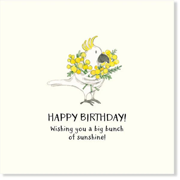 Twigseeds Birthday Card -  Wishing You a Big Bunch of Sunshine