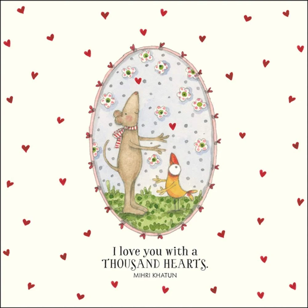Twigseeds Love Card - I Love You With A Thousand Hearts