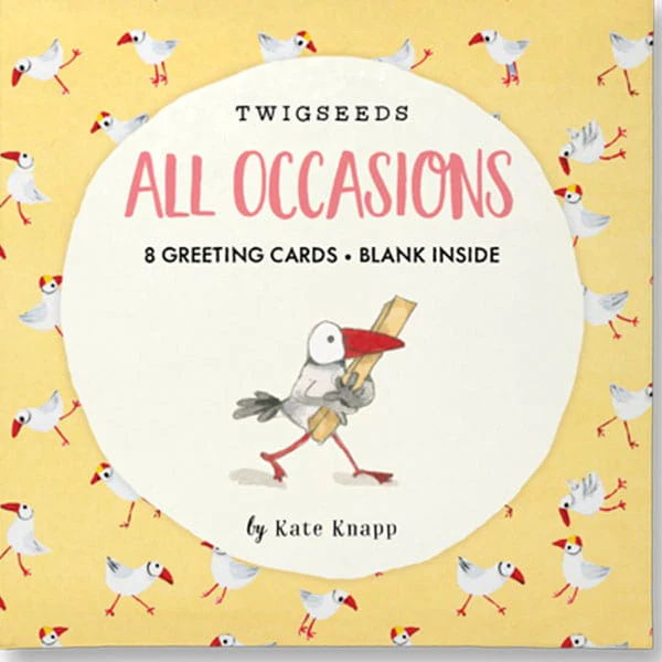 Twigseeds Blank Card Set - All Occasions Seagull