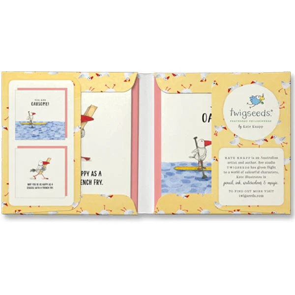Twigseeds Blank Card Set - All Occasions Seagull - Image 2