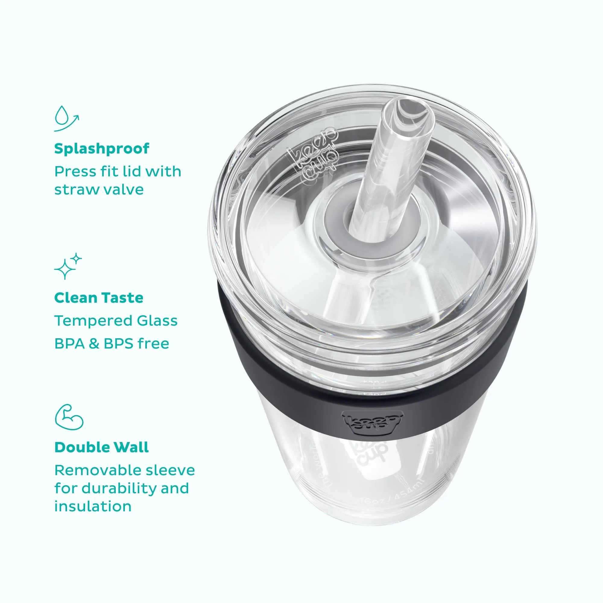 KeepCup Double Walled Longplay Cold Cup 16oz - Image 2