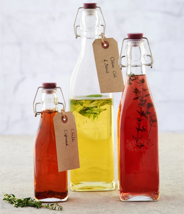 Kilner Clip Top Square Preserve Bottle 1L - Image 3