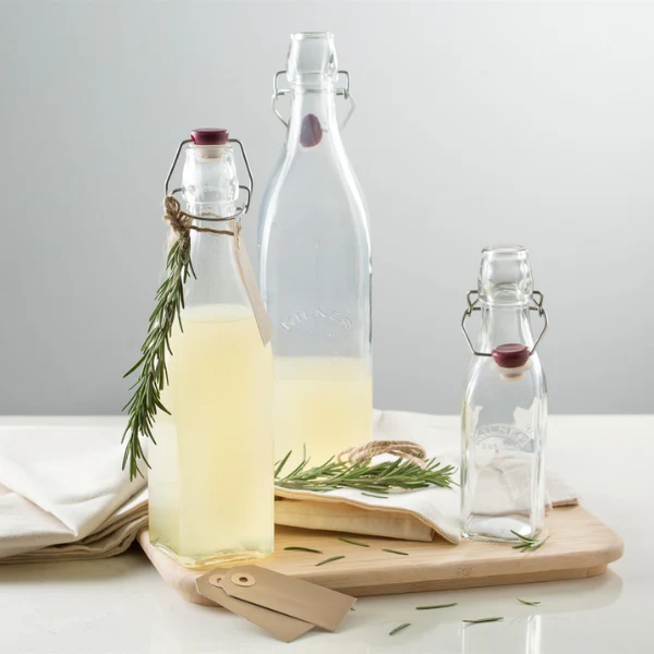 Kilner Clip Top Square Preserve Bottle 1L - Image 4