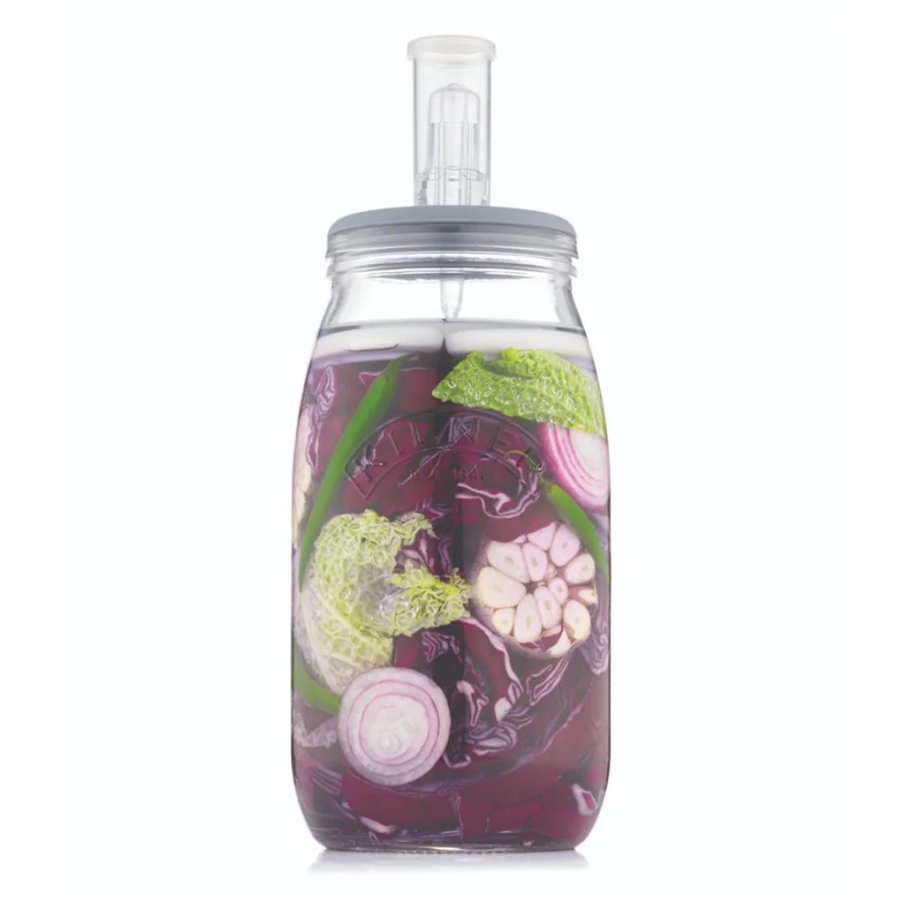 Kilner Fermentation Jar Kit with One 3 Litre Jar, Air Lock Lid, Weights - Image 7
