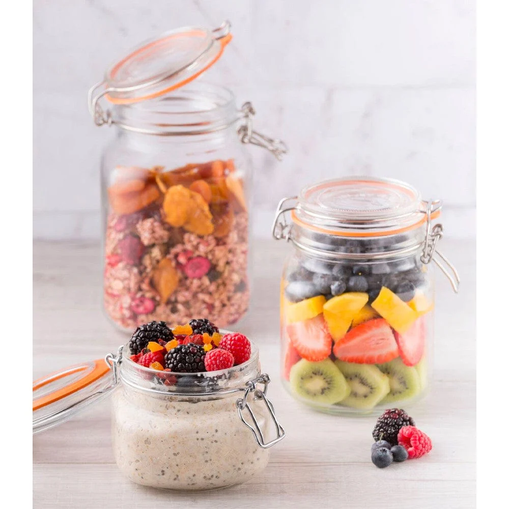 Kilner Round Clip Top Jar 1 Litre - Image 2