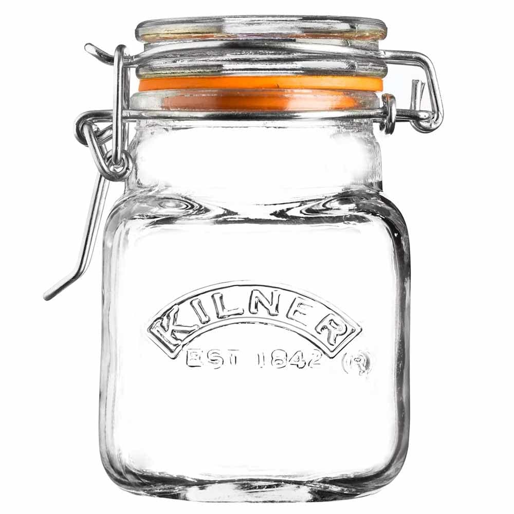 Kilner Square Clip Top Herbs & Spice Jar Set of 12 - 70ml - Image 2