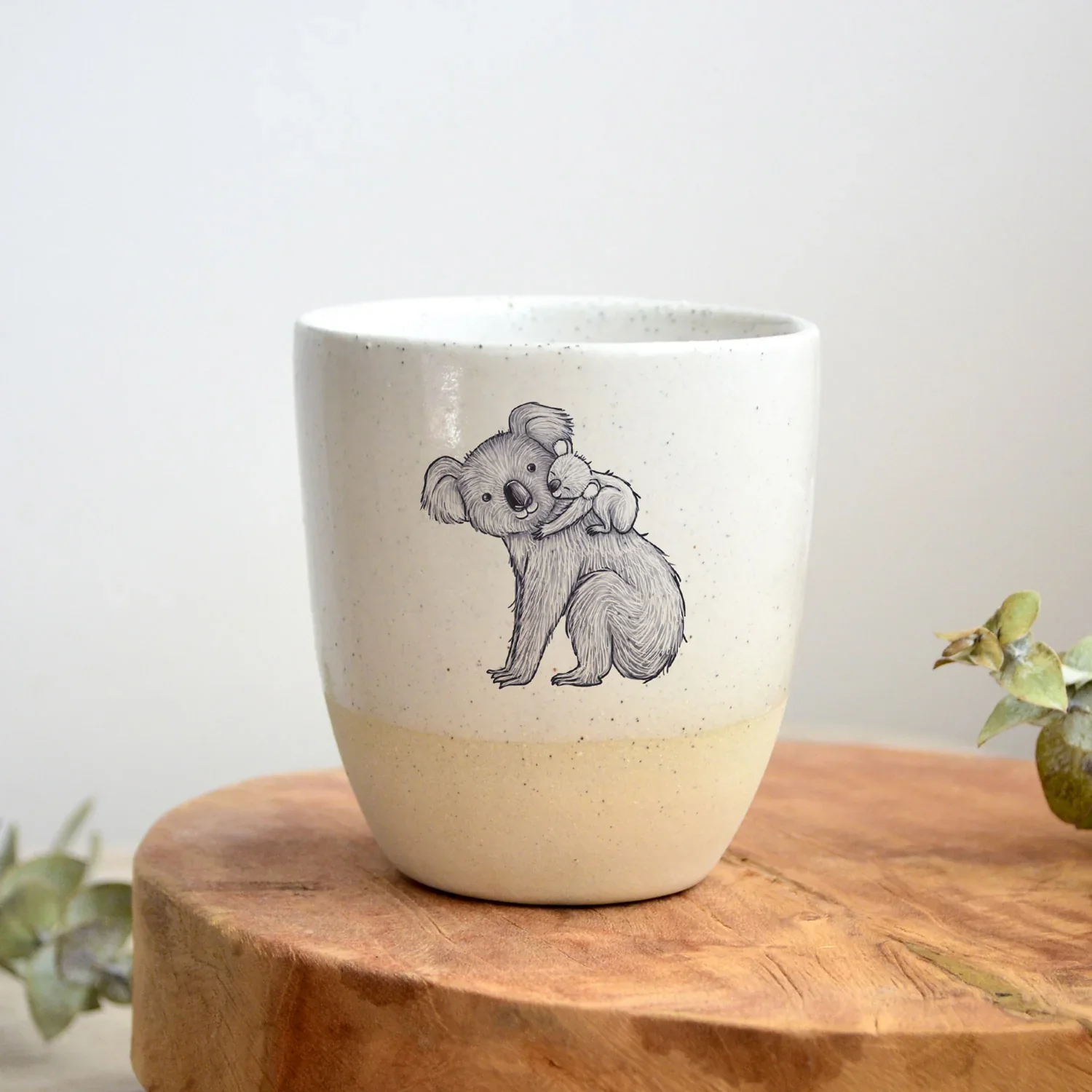 Kim Wallace Ceramic Cup 12oz - Artist Renee Treml