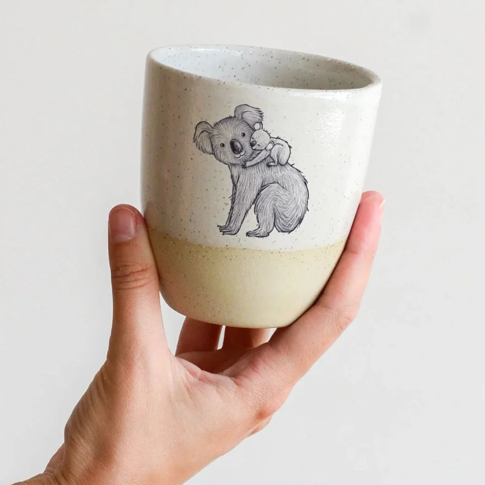 Kim Wallace Ceramic Cup 12oz - Artist Renee Treml - Image 2