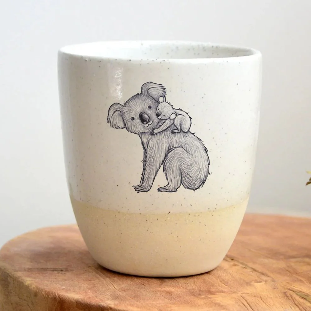 Kim Wallace Ceramic Cup 12oz - Artist Renee Treml - Image 3