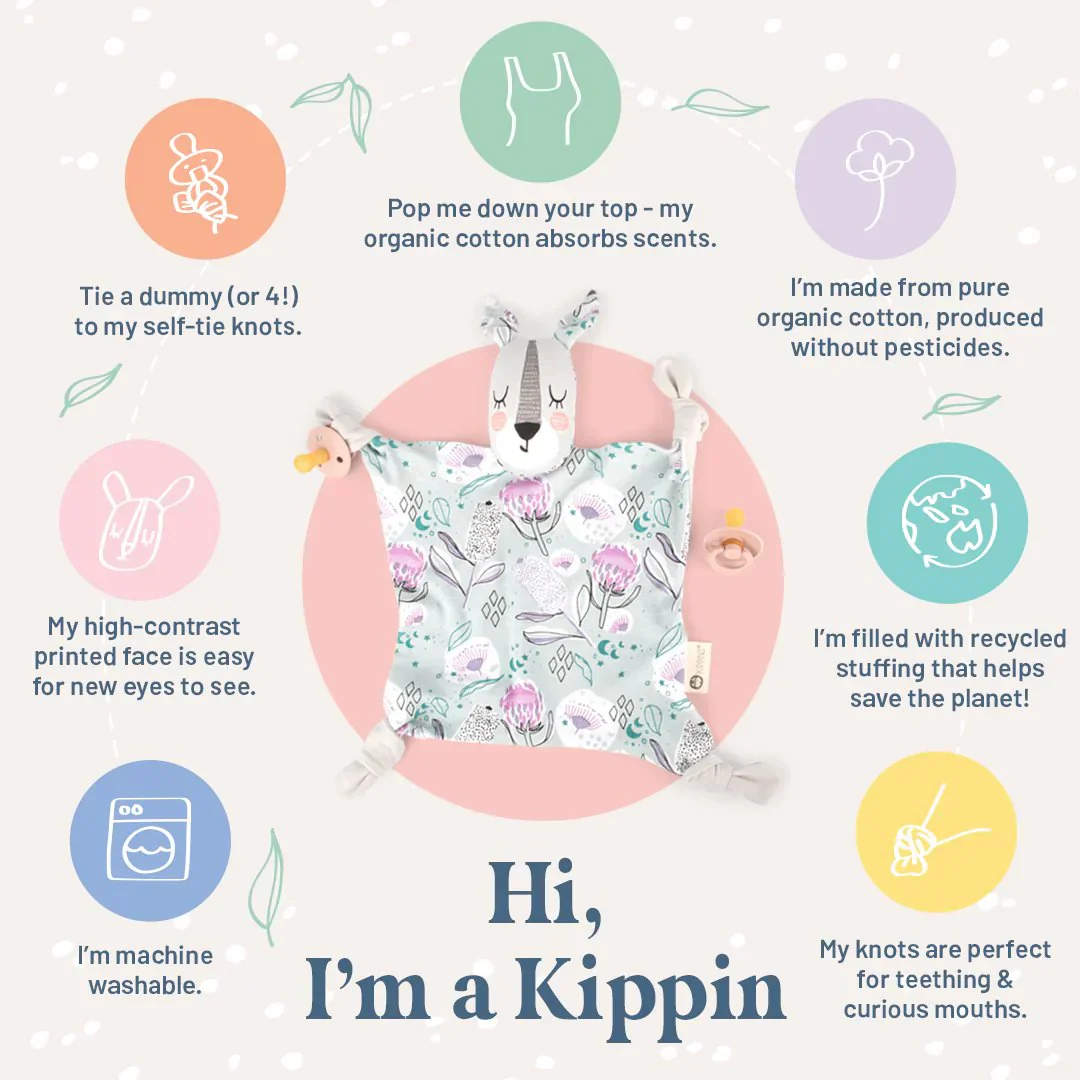 Kippins Organic Cotton Cuddle Blankie Comforter - Image 6