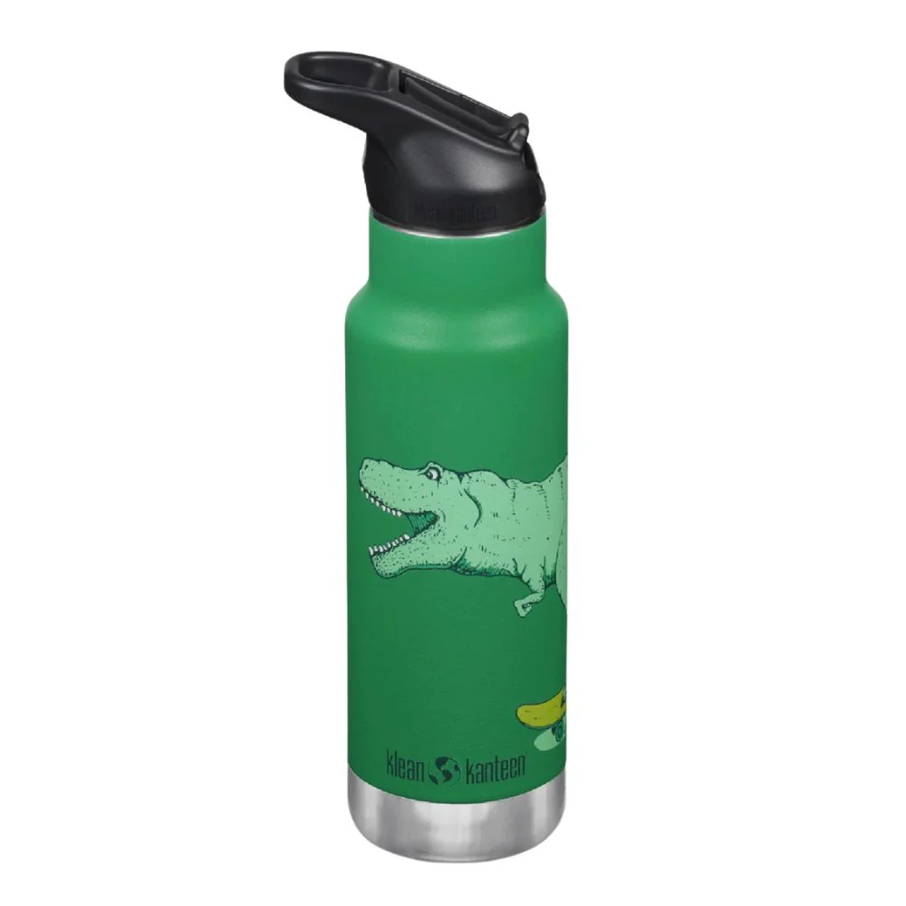Klean Kanteen Kids 12oz (355ml) INSULATED Water Bottle with Flip Seal Sport Cap & Straw