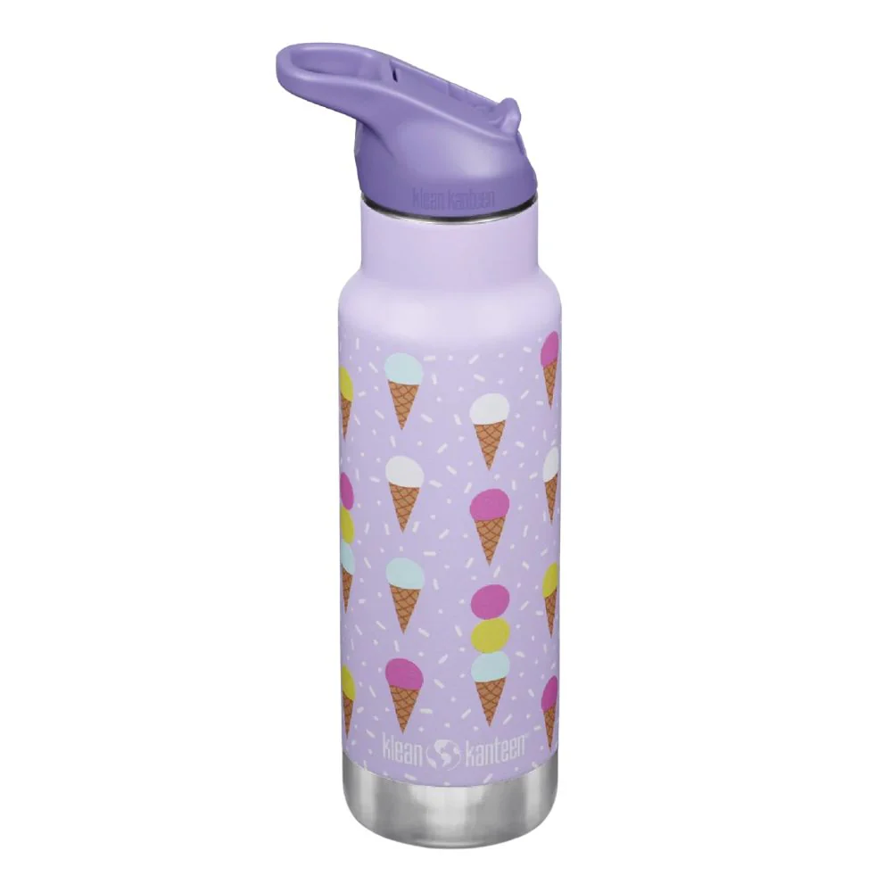 Klean Kanteen Kids 12oz (355ml) INSULATED Water Bottle with Flip Seal Sport Cap & Straw - Image 6