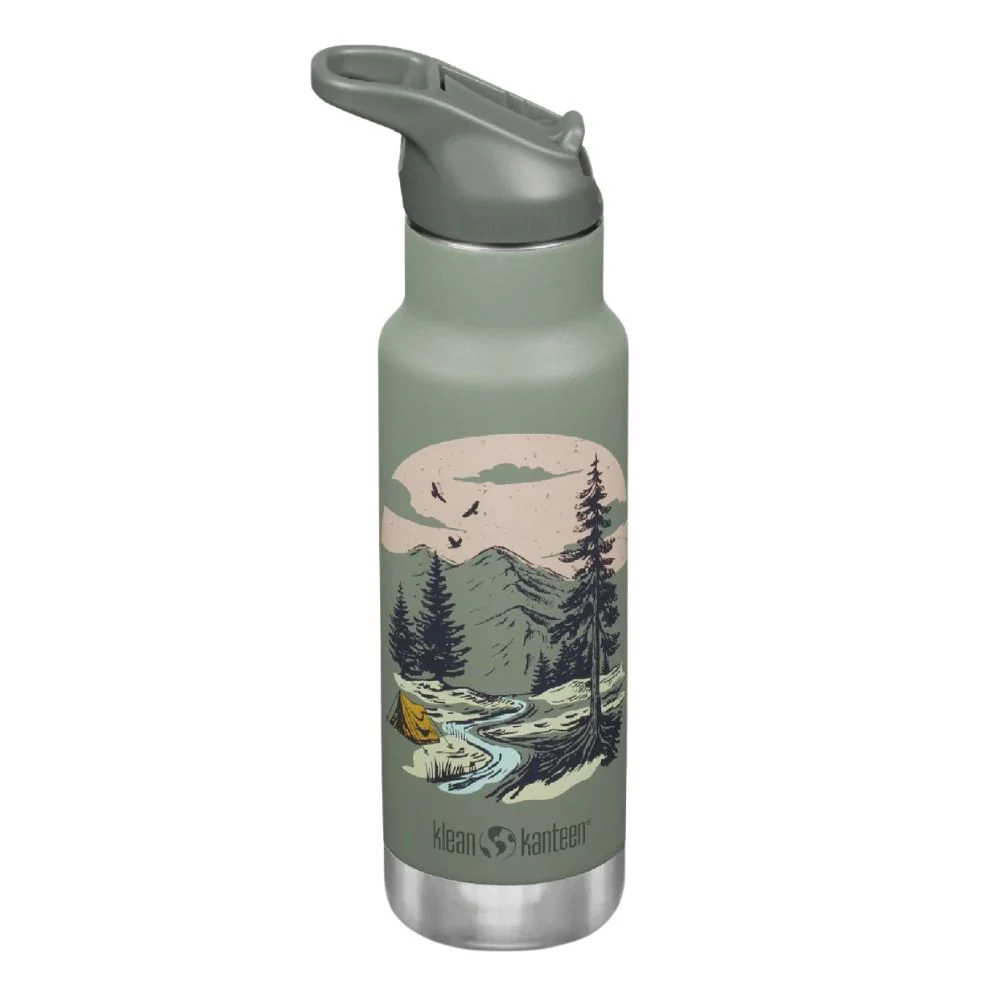 Klean Kanteen Kids 12oz (355ml) INSULATED Water Bottle with Flip Seal Sport Cap & Straw - Image 9