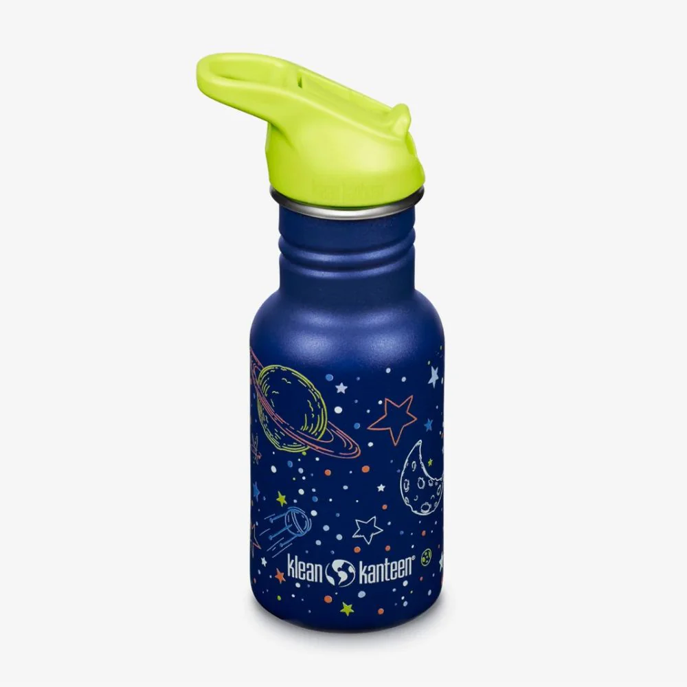 Klean Kanteen Kids 12oz (355ml) Stainless Steel Water Bottle with Flip Seal Sport Cap & Straw - Image 3