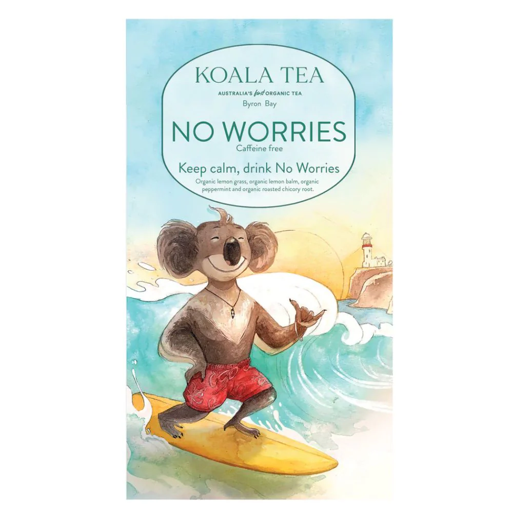 Koala Tea Organic Tea Bags KOALA DESIGN (20 Pack) - No Worries