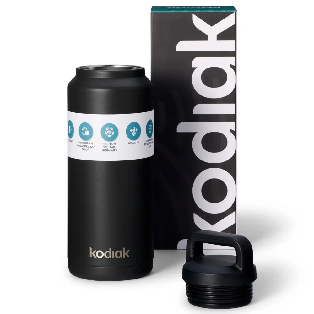 Kodiak Cascade Insulated Stainless Steel Bottle 40oz (1182ml) Leakproof w/Carry Loop Cap - Image 5
