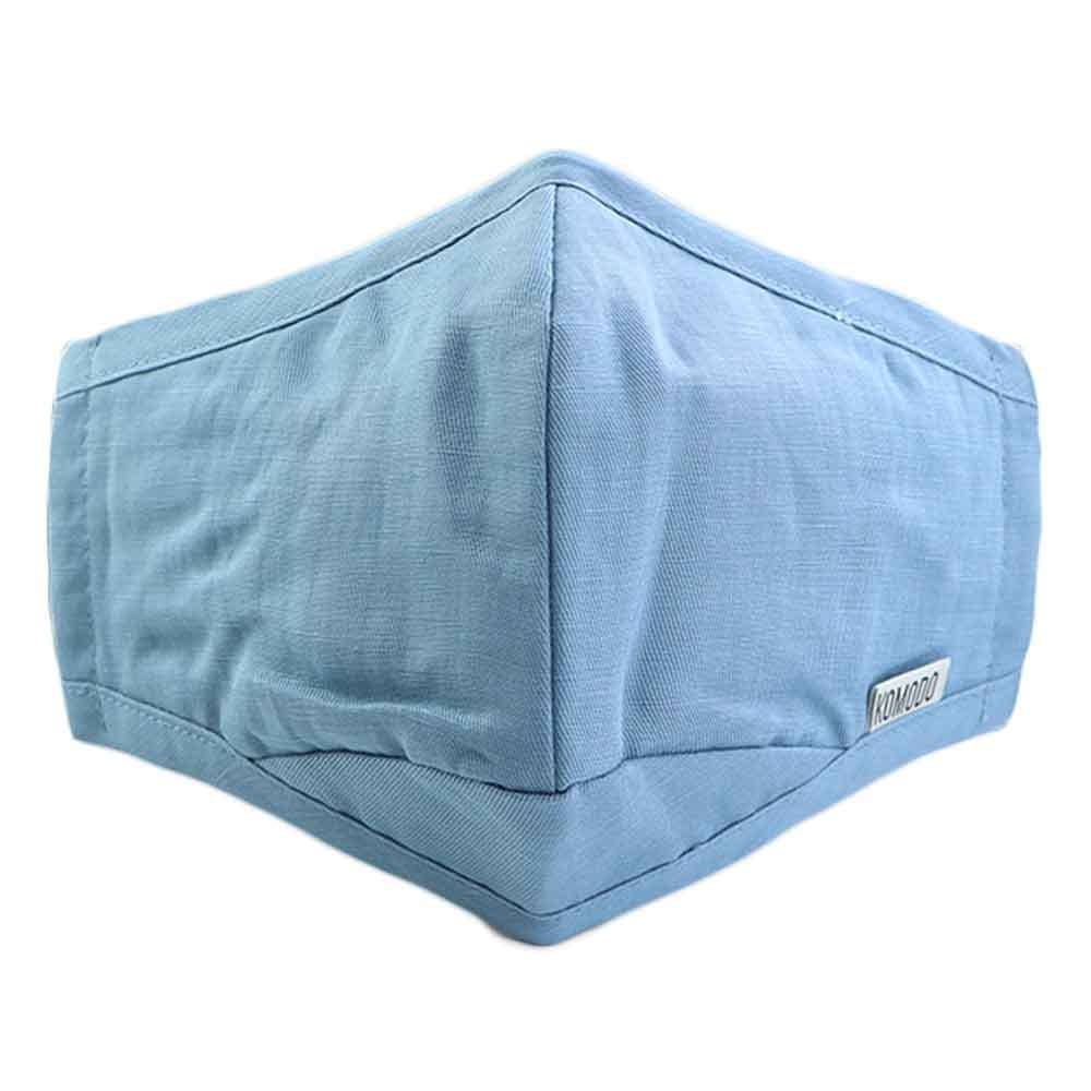 Reusable Cloth Face Mask - Light Blue - Image 2