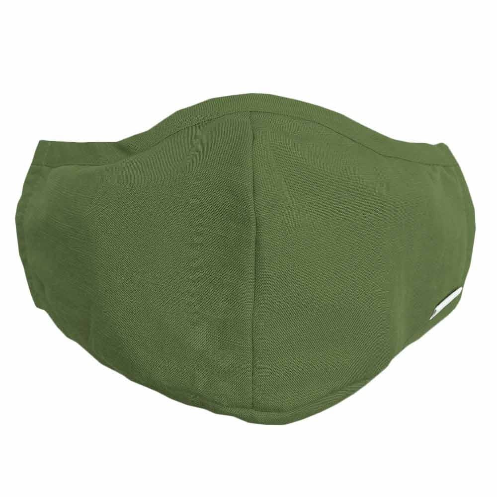 Reusable Cloth Face Mask - Olive - Image 2