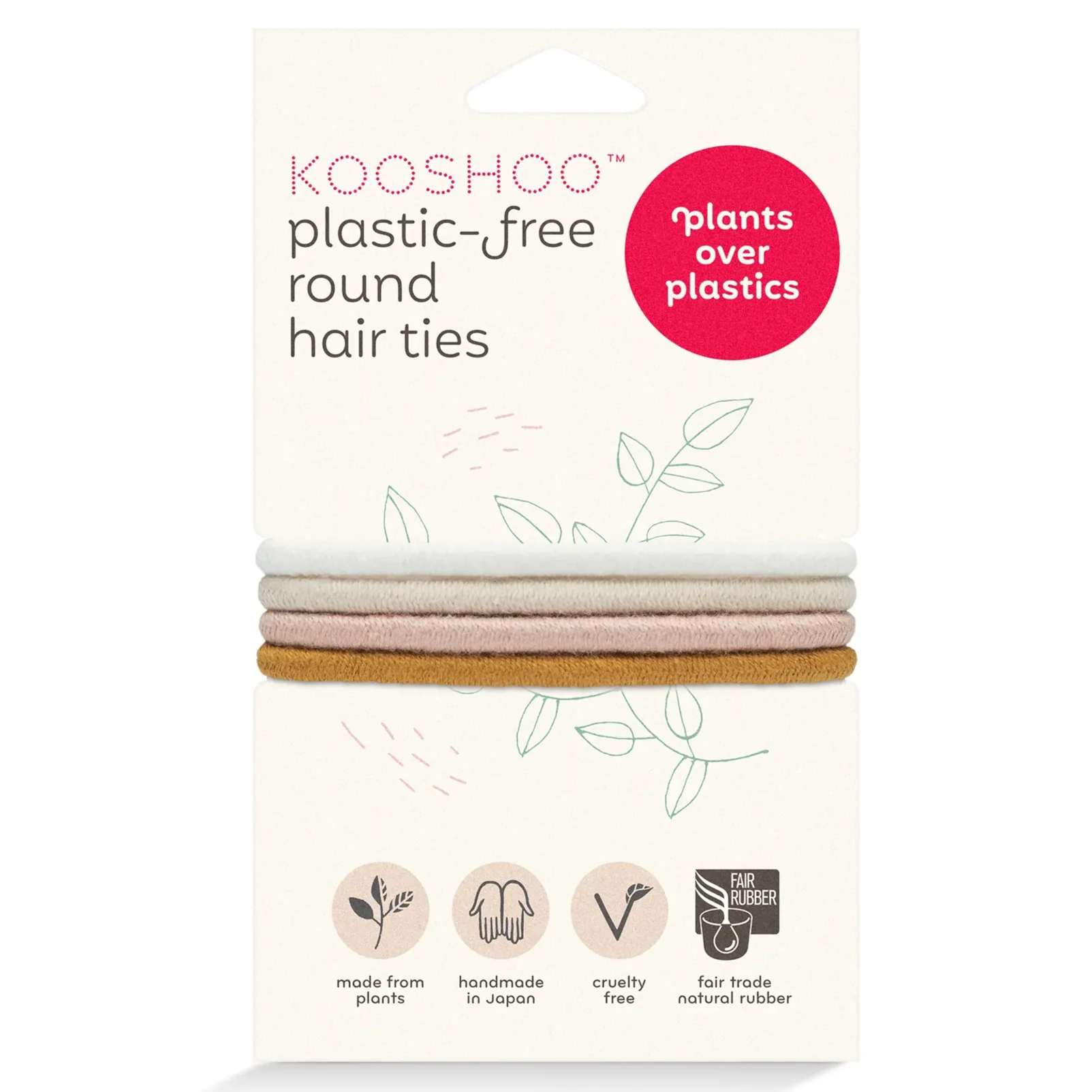 Kooshoo Round Mondo Plastic-Free Hair Ties 4 Pack - Image 5
