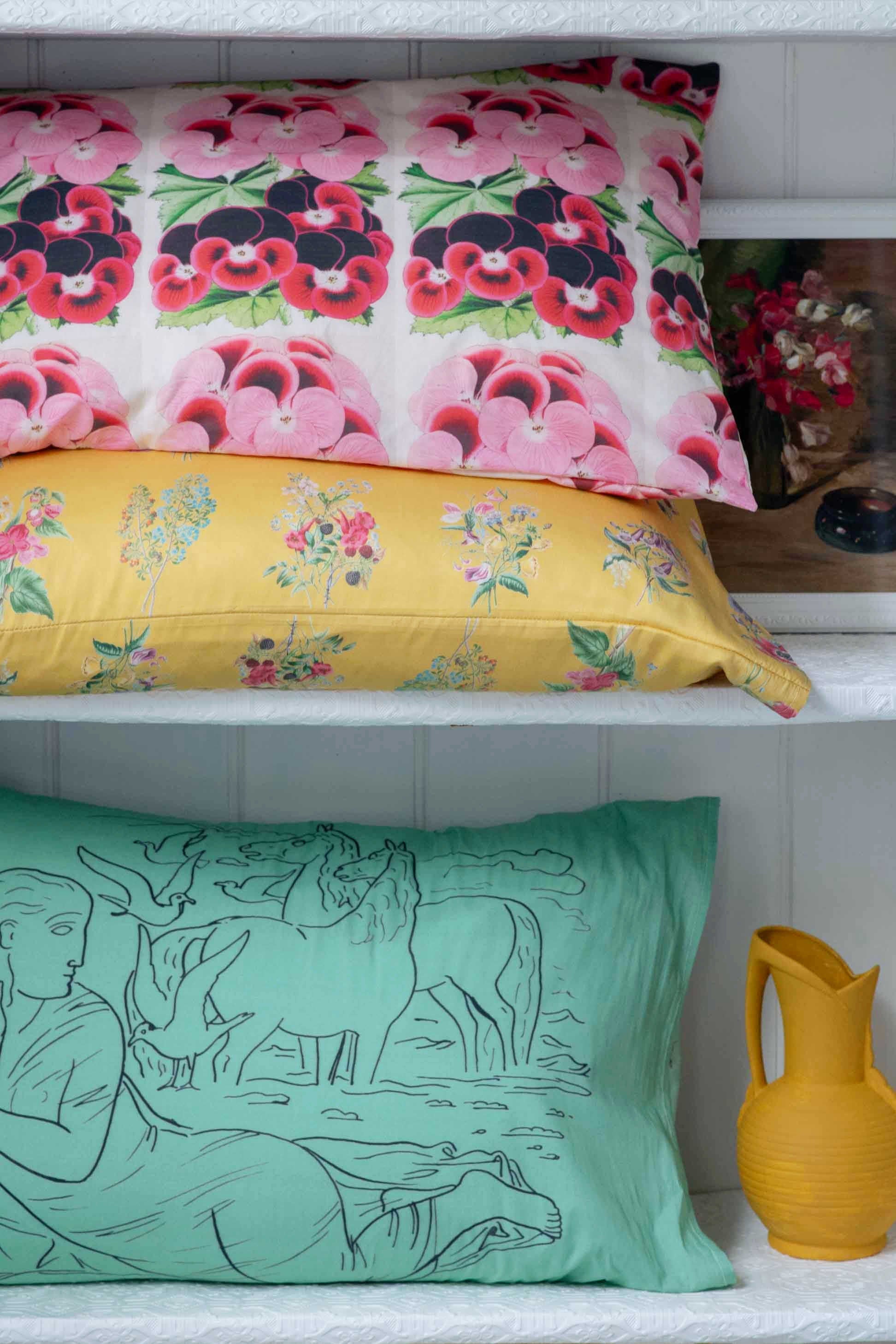 Lazybones Organic Cotton Pillowcase Set - Summerland - Image 6