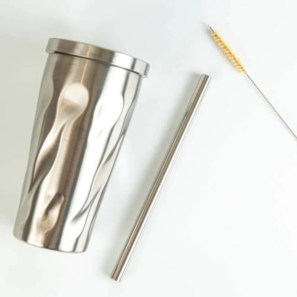 Let's Go Nature'al Insulated Smoothie Cup with Straw - 450ml - Image 4