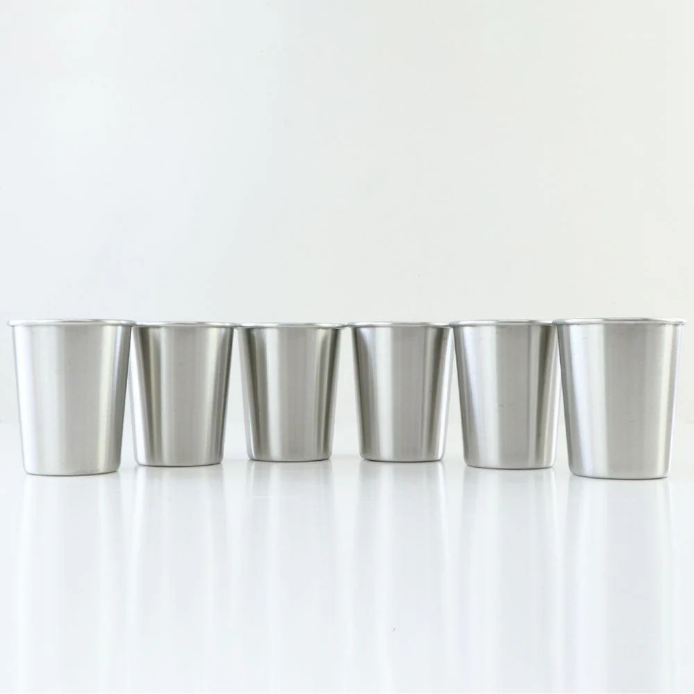 Stainless Steel Drinking Cups - Set of 6 - Image 8