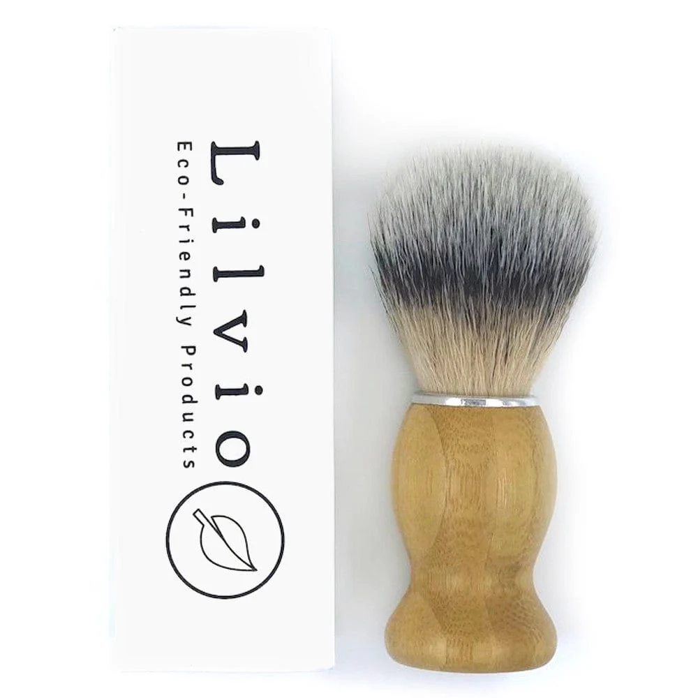 Lilvio Vegan Shave Brush with Bamboo Handle - Image 2