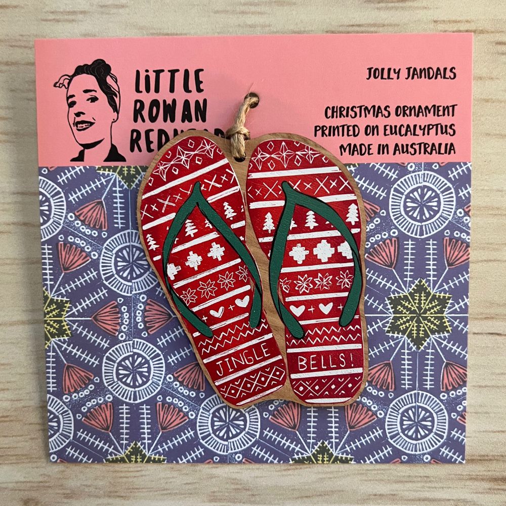 Little Rowan Redhead Wooden Ornament - Jolly Jandals - Image 3