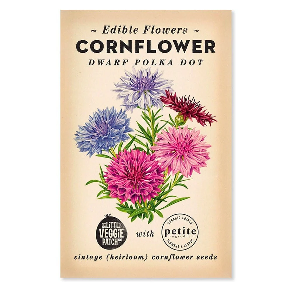 Little Veggie Patch Heirloom Seeds - Cornflower (Polka Dot)