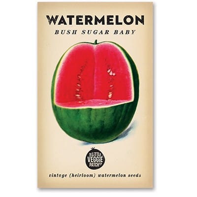 Little Veggie Patch Heirloom Seeds - Watermelon (Bush Sugar Baby)