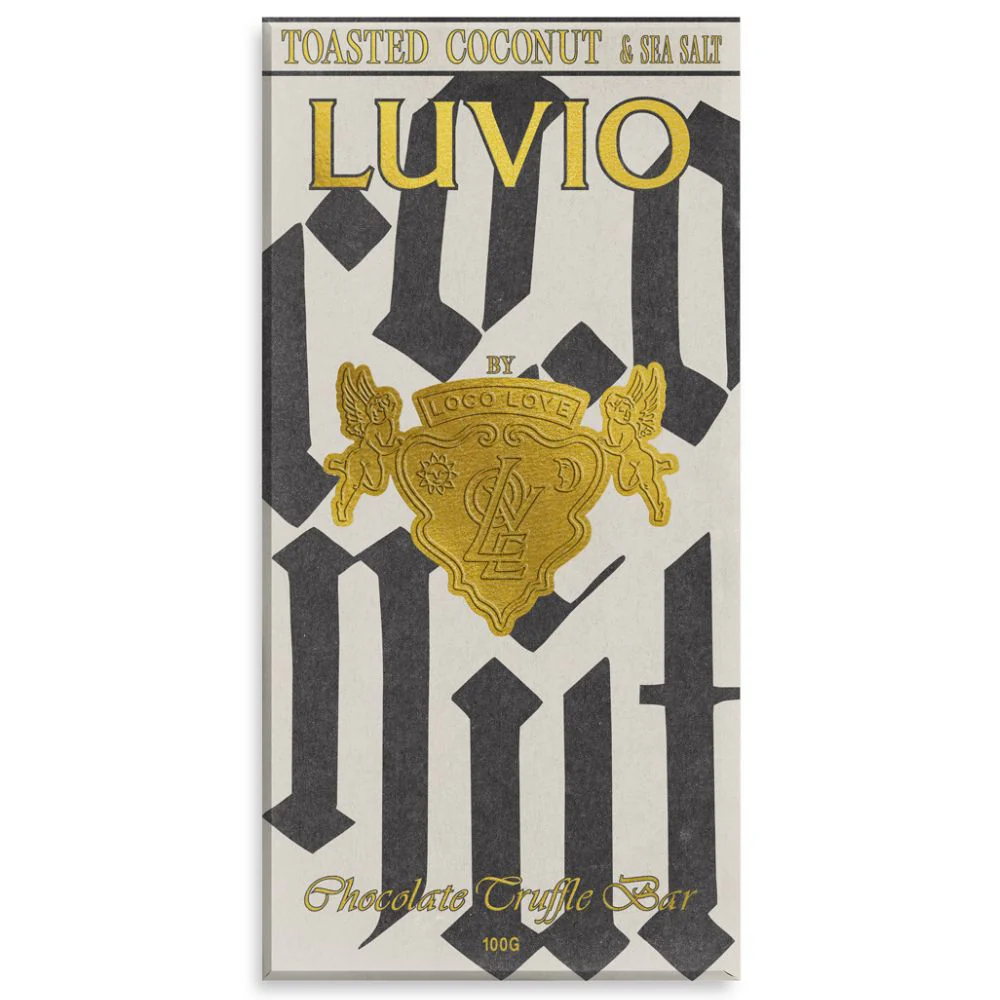 Loco Love Luvio Toasted Coconut & Sea Salt Vegan Chocolate - 90g
