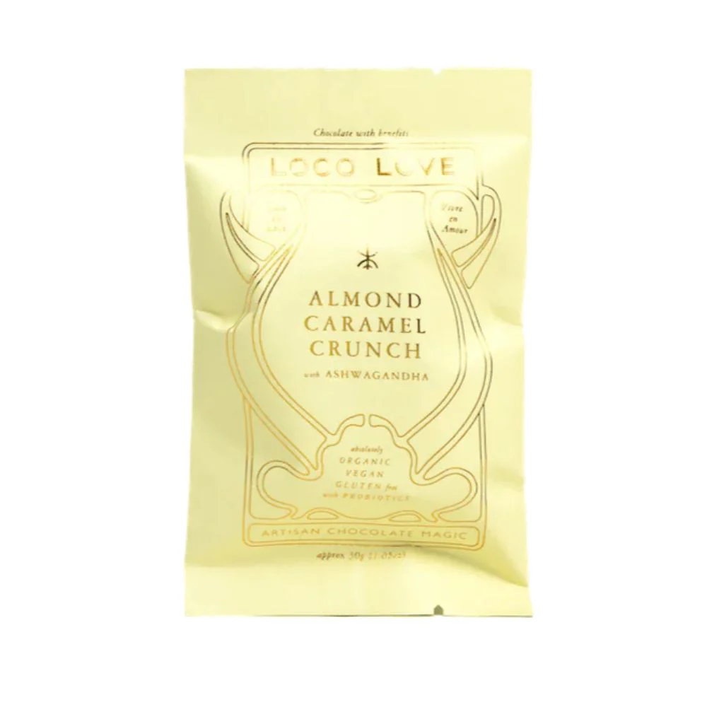 Loco Love Almond Caramel Crunch Vegan Chocolate - Single 35g - Image 2
