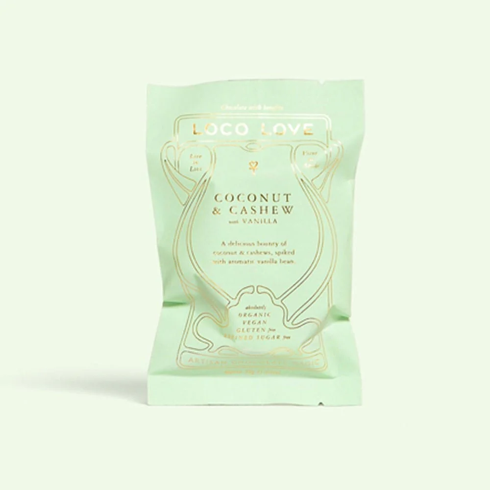 Loco Love Coconut & Cashew Vegan Chocolate - Single 35g - Image 2