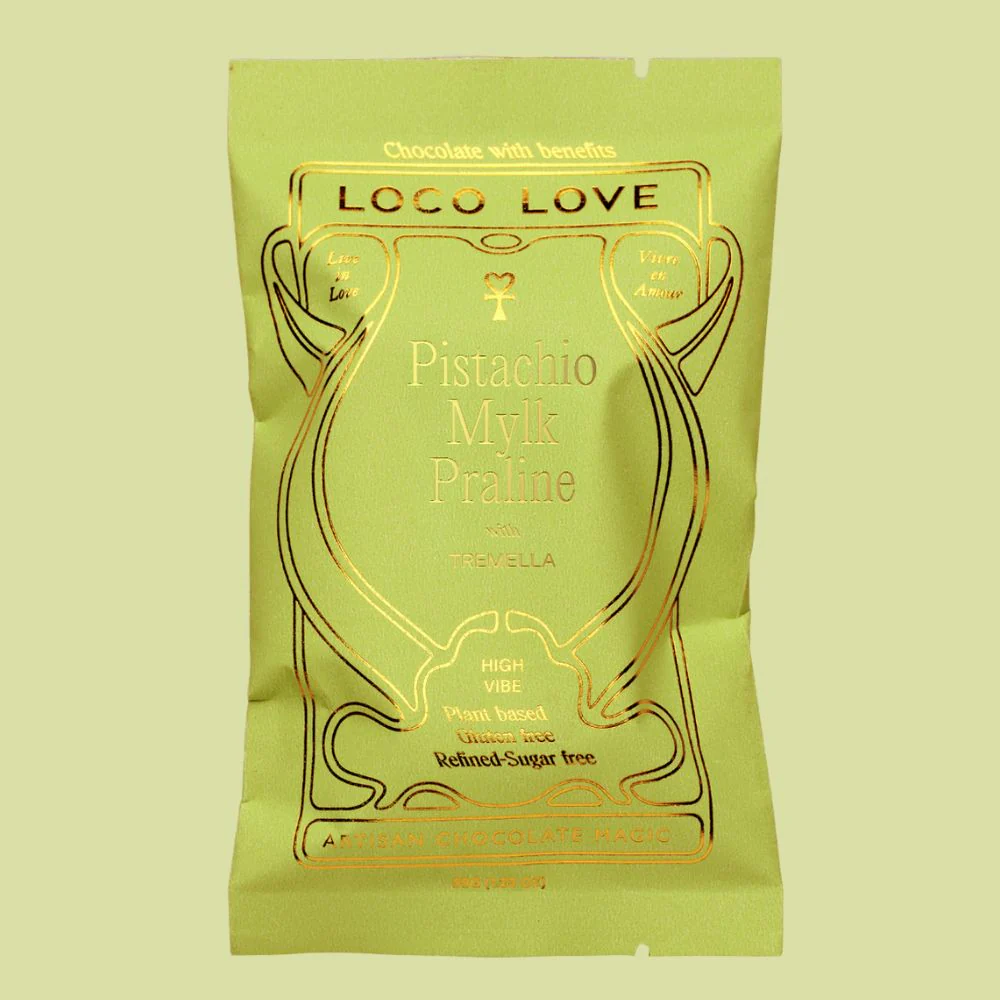 Loco Love Pistachio Mylk Praline Vegan Chocolate - Single 35g - Image 2