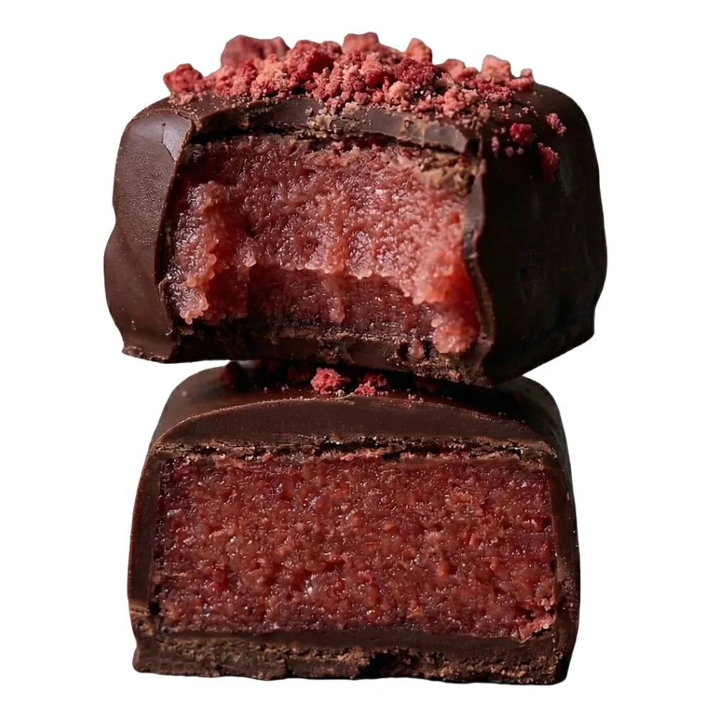 Loco Love Strawberry Vanilla Burst Vegan Chocolate - Single 35g - Image 3