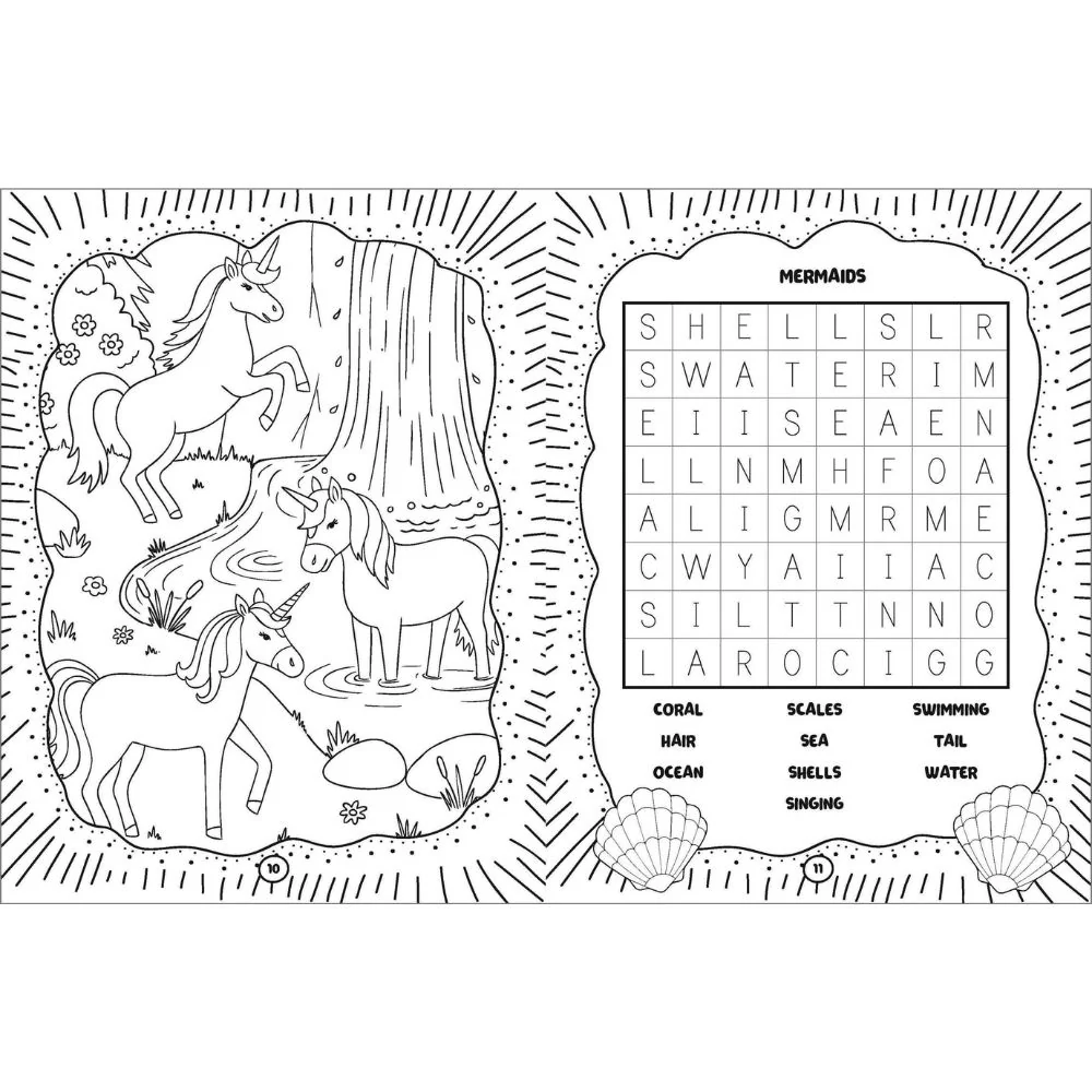 Lots of Things to Do and Colour - Unicorns, Enchanted Lands and Sweet Treats PINK - Image 2