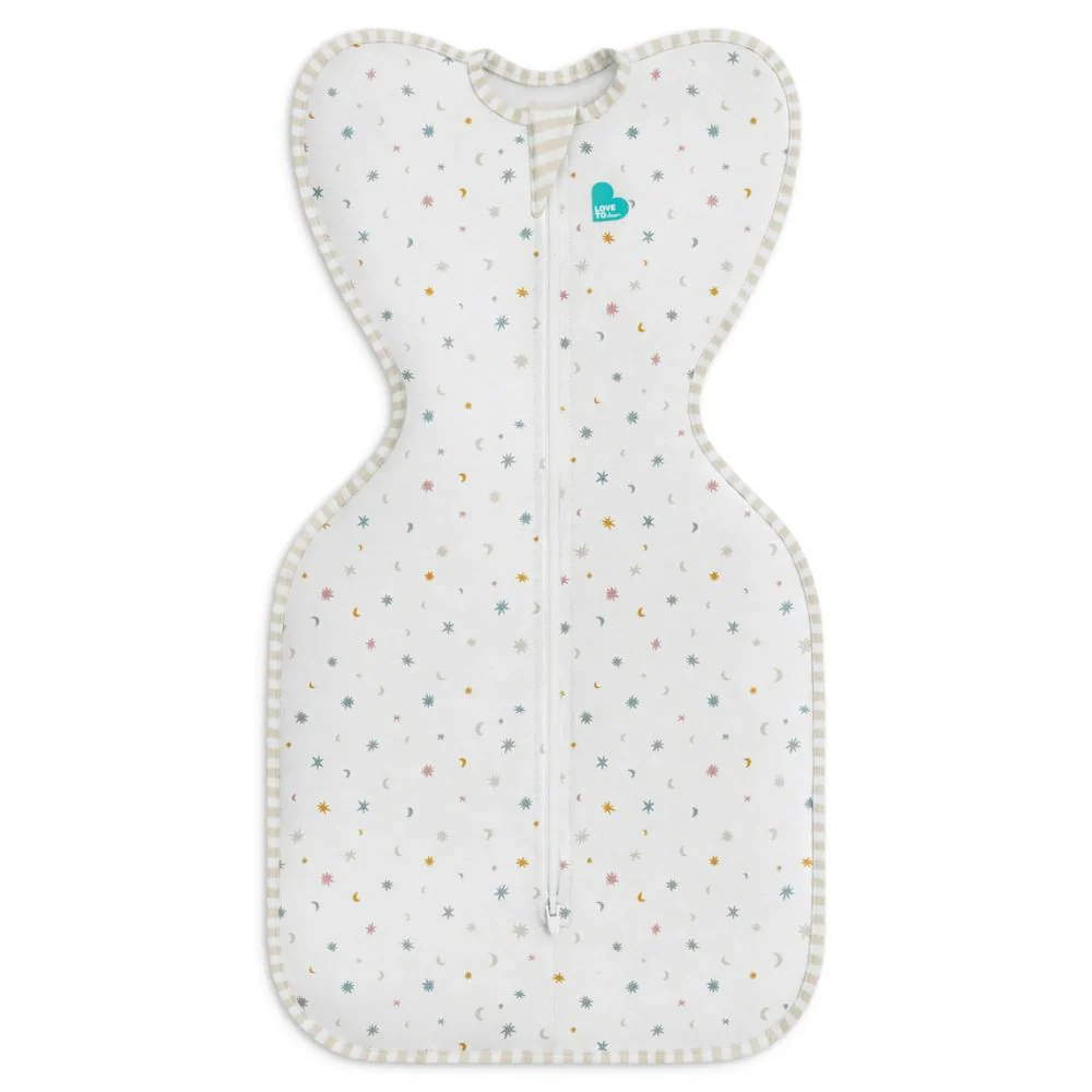 Love to Dream Swaddle Up 0.2 Tog Organic Stretch Cotton Sleeping Bag - Starlight - Image 2