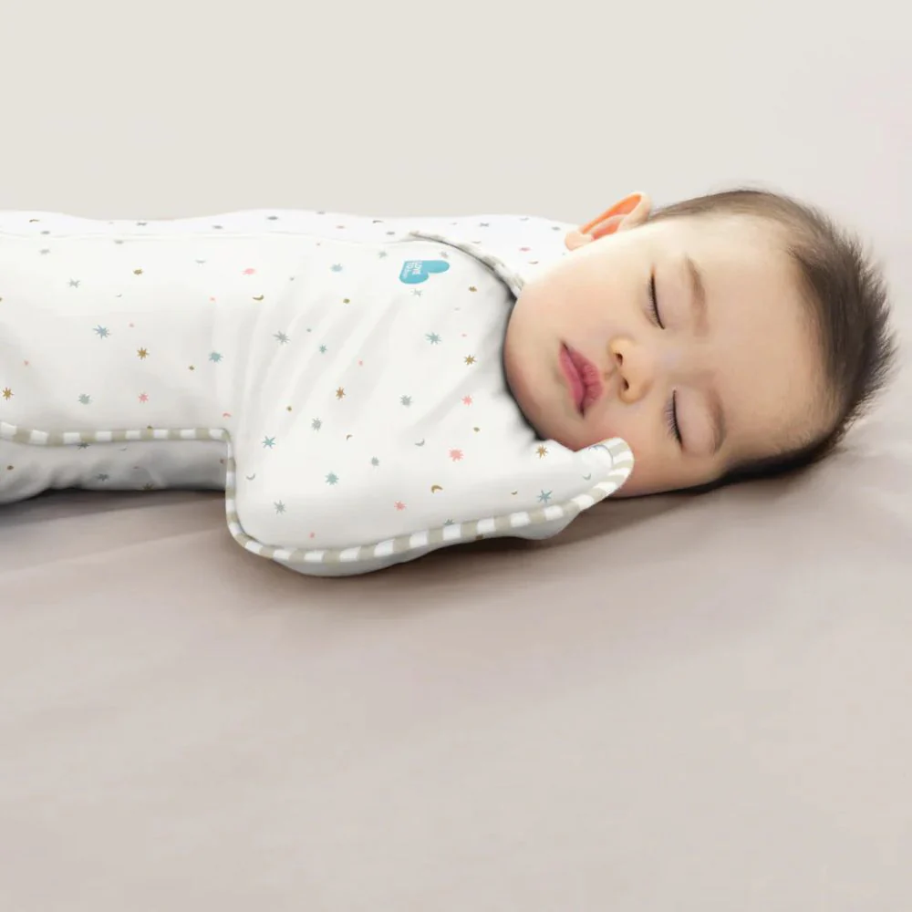 Love to Dream Swaddle Up 0.2 Tog Organic Stretch Cotton Sleeping Bag - Starlight - Image 4