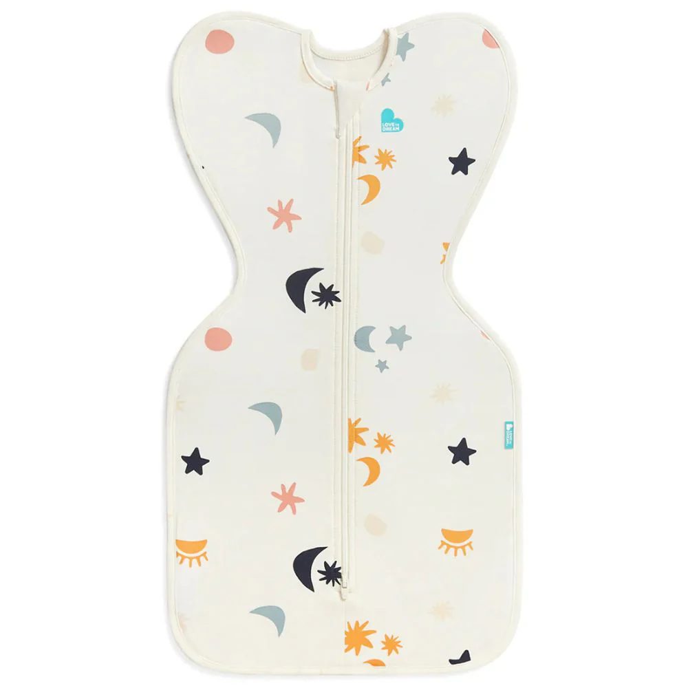 Love to Dream Swaddle Up 1.0 Tog Organic Stretch Cotton Sleeping Bag - Lunar - Image 2