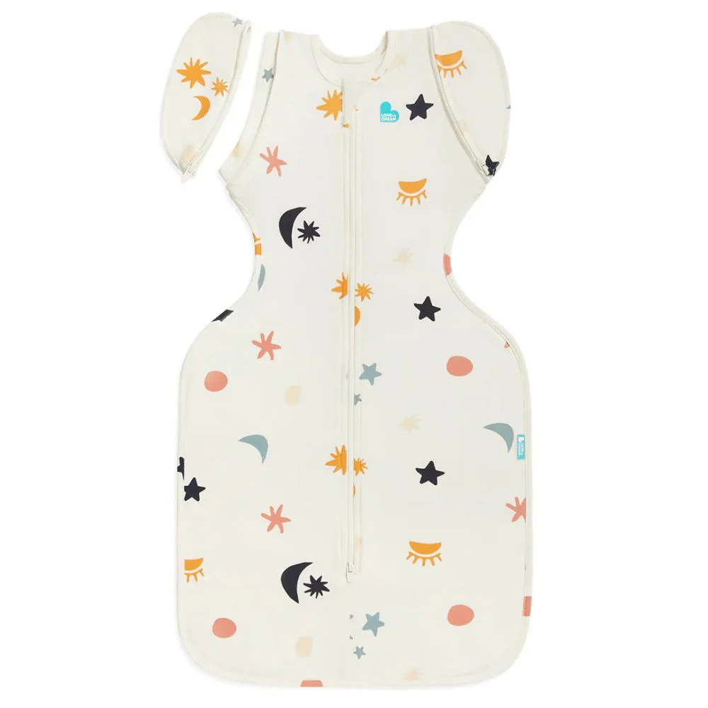 Love to Dream Swaddle Up Transition Bag 1.0 Tog Organic Stretch Cotton Sleeping Bag - Lunar - Image 2