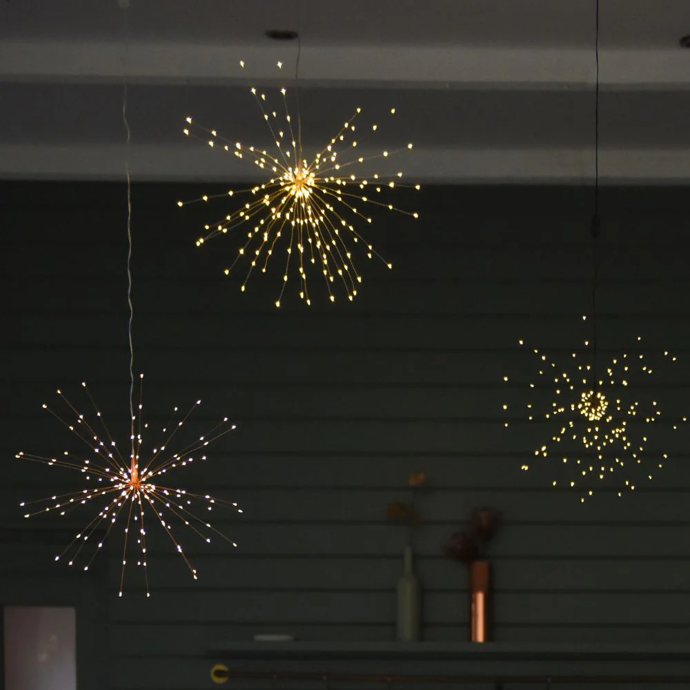 Lumina Hanging Single 50cm Starburst Copper - Indoor & Outdoor - Plug In - Image 2