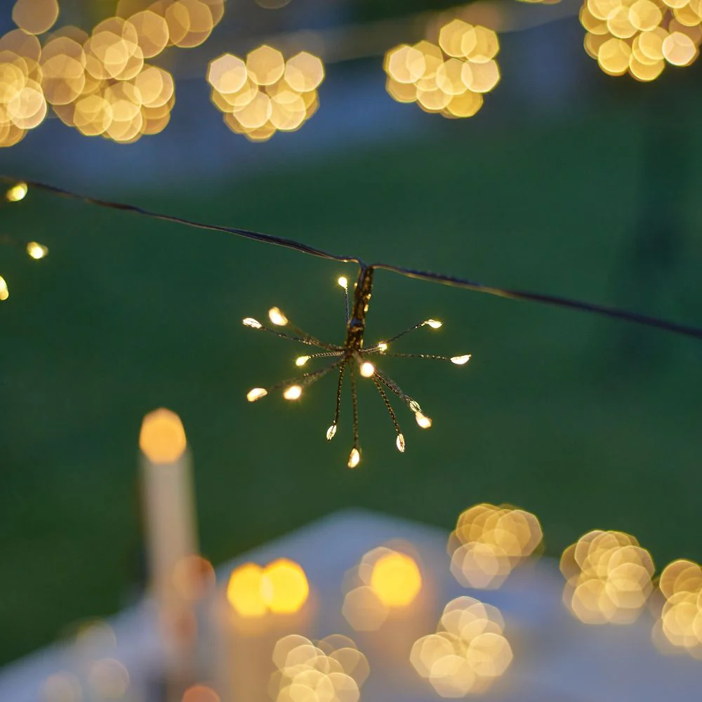 Lumina Outdoor Starburst Chain Lights - Solar Powered - Image 2