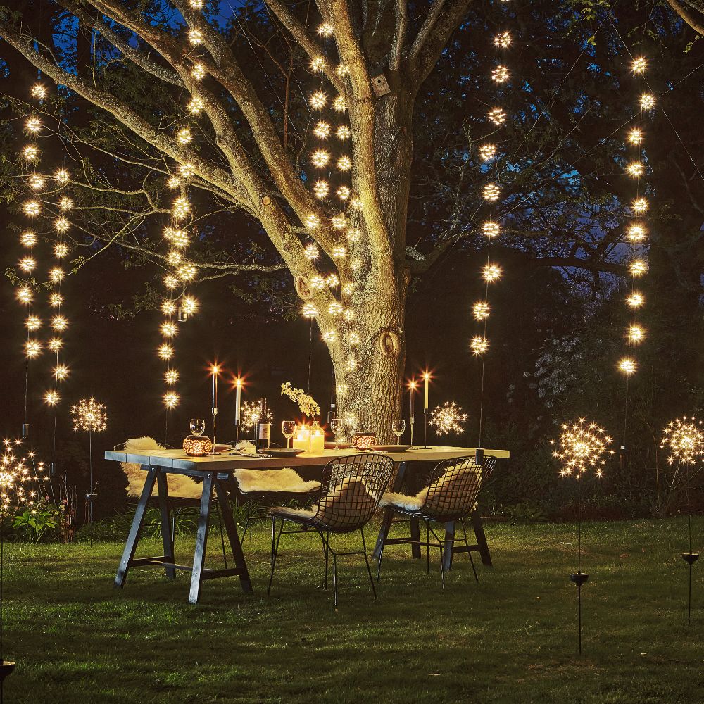 Lumina Outdoor Starburst Chain Lights - Solar Powered - Image 5