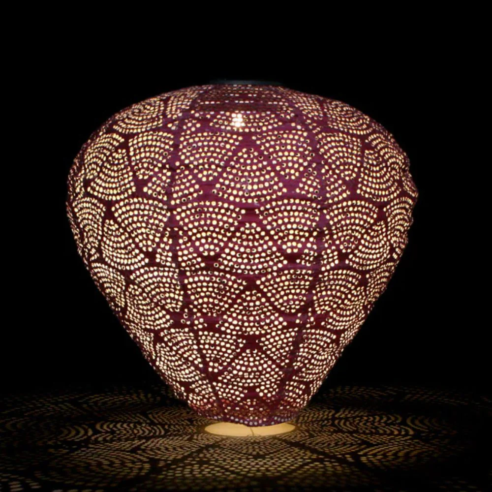 Lumina Outdoor LED Solar Lantern - Purple Balloon 30cm