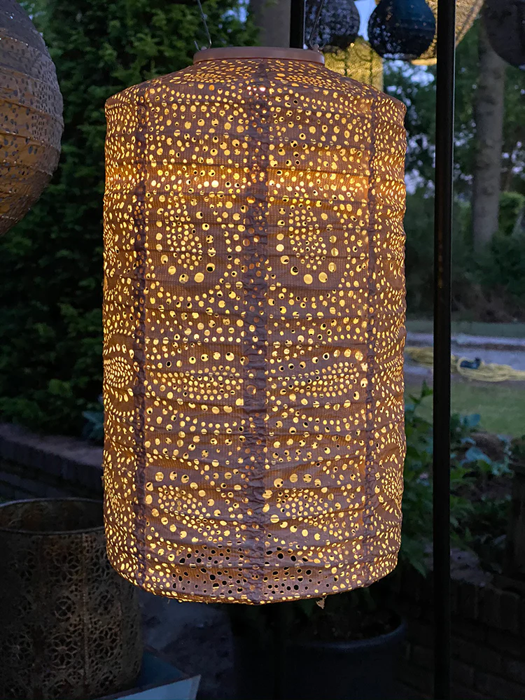 Lumiz Outdoor LED Solar Lantern - Cylinder 18cm - Image 8