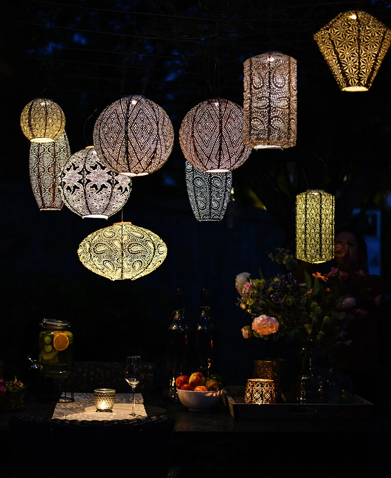Lumiz Outdoor LED Solar Lantern - Oval 40cm - Image 5